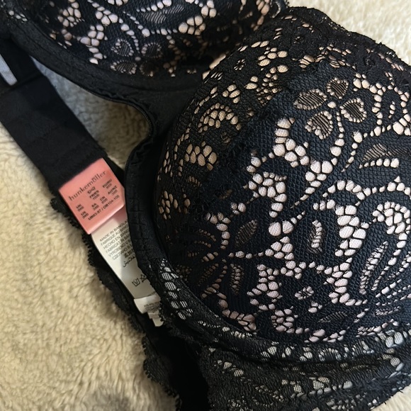 NWT! Hunkemöller Rose Underwire Bra Caviar Black Lace 38B - Picture 15 of 15